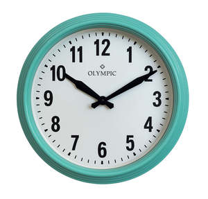 Olympic - Topham Clock 32cm Turquoise
