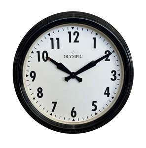 Olympic - Topham Clock 42cm Black