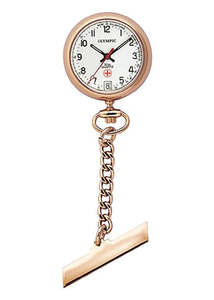 Olympic Watches Clocks: Olympic - Nurses Fob Watch Rose Gold