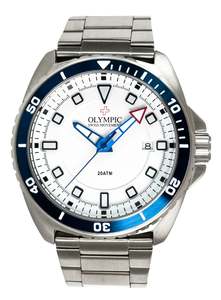 Olympic- 200 Meter Dive Watch Blue Stainless Steel