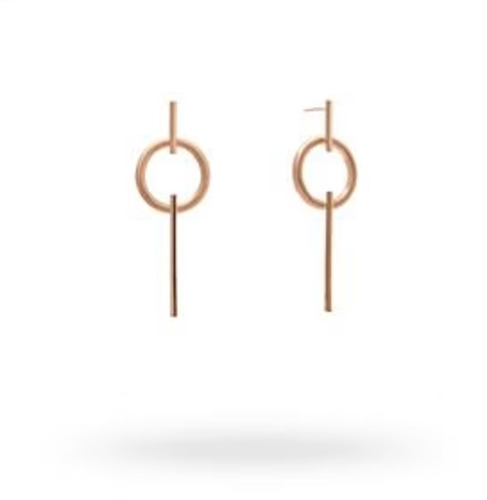 Diva Jewellery: Diva - Eclisse Orbita Earrings sterling silver rose gold plated