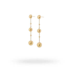 Diva Jewellery: Diva - Luce earrings in yellow gold plated sterling silver