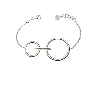 Diva Jewellery: Diva - Eclisse Orbita Bracelet Sterling Silver Rhodium Plated