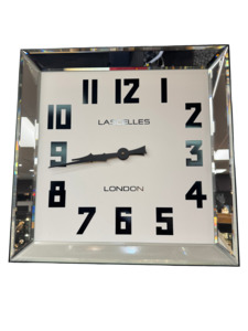 Clocks: Square Mirror Wall Clock