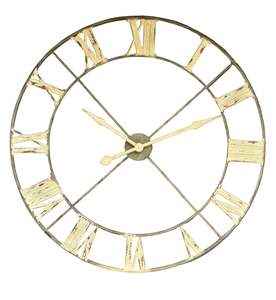 Clocks: Iron Frame Extra Large Wall Clock