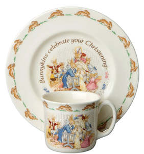 Royal Doulton - Bunnykins Christening 2 Piece Baby Set