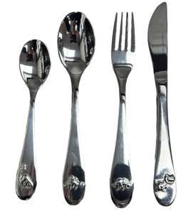 Baby Gifting: Children's Cutlery 4pc Set - Dinosaurs