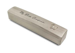 Baby Gifting: Pewter Birth Certificate Box