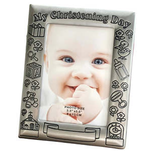 Frames: Pewter Photo Frame - Christening Day