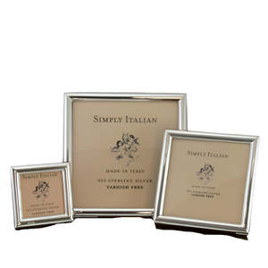 Simply Italian - Sterling Silver Square Frame
