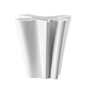 Vases: Vase - Flux Wave Vase White 26cm