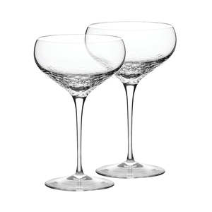 Vera Wang - Champagne Sequin Crystal Bowls Set Of 2
