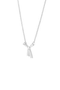 Her: Karen Walker - Small Bow Necklace Silver