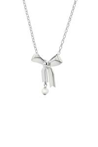 Karen Walker - Bow Necklace With 5.5mm Fresh Water Pearl 45cm