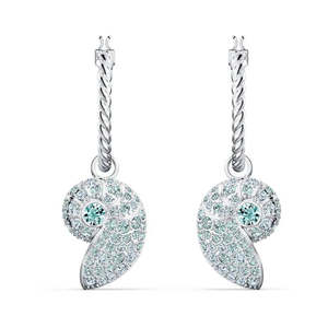 Swarovski Jewellery - Shell Hoops With Crystal