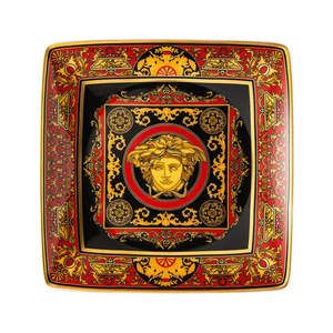 Versace: Versace - Medusa Black, Red and Gold Trinket Dish