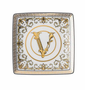Versace - Virtus Gala White Square Trinket Dish