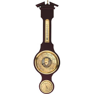 Barometers: Fischer - Weather Station Mahogany