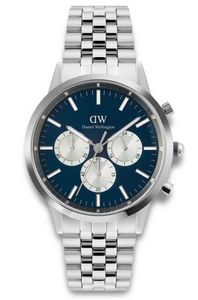 Daniel Wellington 1: Daniel Wellington - Iconic Chronograph Silver & Blue Dial