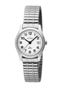 Olympic Watches Clocks: Olympic - Stainless Steel Ladies Expandable Watch