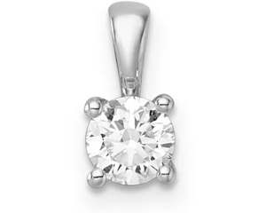 Brent Weatherall Jeweller - 9ct White Gold Lab Grown Round Brilliant Cut 4X Claw&hellip;