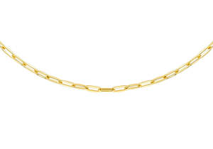 Brent Weatherall Jeweller - 9ct Yellow Gold Paper Chain Necklace 50cm