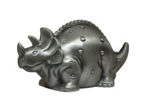 Baby Gifting: Money Box - Dinosaur Pewter Money Box
