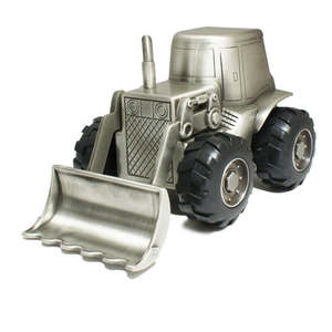 Baby Gifting: Money Boxes - Digger Money Box Pewter
