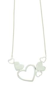 Karen Walker Exploding Heart Necklace - Silver