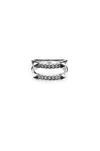 Stolen Girlfriends Acessories Sale: Stolen Girlfriends Club - Double Curb Spike Ring