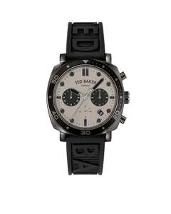 Ted Baker: Ted Baker - Black Silicone Strap Watch