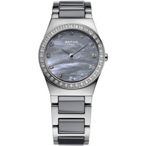 Her: Bering - Ladies Grey Ceramic & Steel Watch