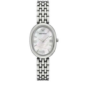 Emporio Armani: Emporio Armani - Ladies Sinfonia Mother Of Pearl Oval Dial Watch