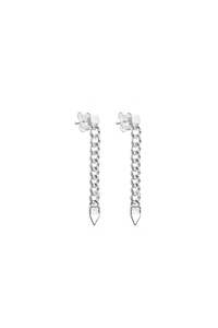Stolen Girlfriends Acessories Sale: Stolen Girlfriends Club - Hanging Curb Spike Earrings