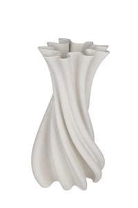 Vases: Camila 3D Printed Ceramic Vase Small