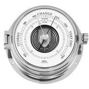 Barometers: Fischer - Solid Polished Chrome Marine Barometer