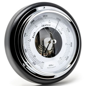 Fischer - Barometer Black Wood & Silver