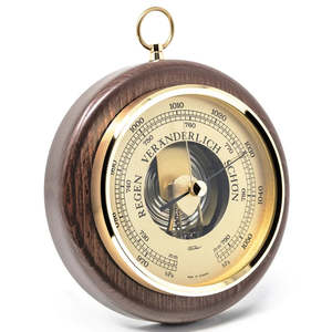 Fischer - Barometer Walnut & Brass