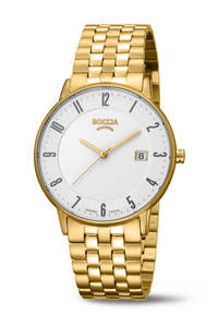 Boccia - Gold Plated Titanium/White Dial