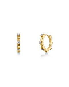 Edblad Jewellery: Edblad - Celeste Hoops Small Gold Plate
