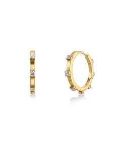 Edblad Jewellery: Edblad - Celeste Hoops Large Gold Plate