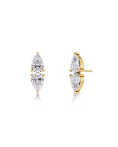 Edblad Jewellery: Edblad - Arrow Studs Gold Plate