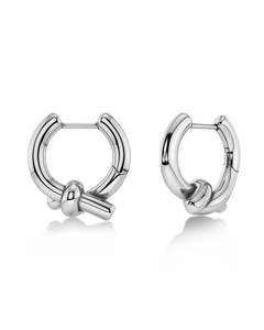 Edblad Jewellery: Edblad - Novel Knot Hoops Large Steel