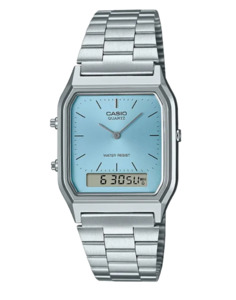 Casio: Casio - Duo Blue Face/Stainless Steel