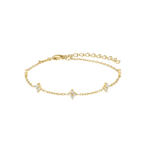 Rosefield Jewellery: Rosefield Jewellery - Diamond Star Bracelet Gold Plated