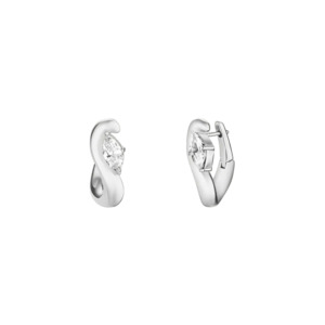 Rosefield Jewellery - Marquise Wave Hoops Silver