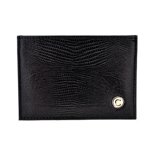 Cudworth - Black Lizard Leather Card holder
