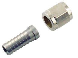 Gas & Liquid post swivel nut & barb Brewbuild