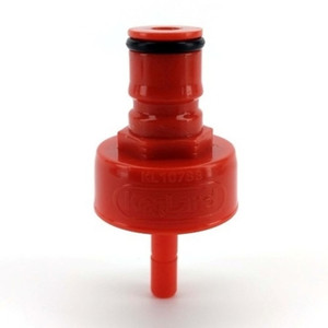 Carbonation And Line Cleaning Cap - Plastic (Red) - Brew Northland