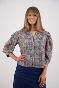 Selby Denim Daisy Ramie Top